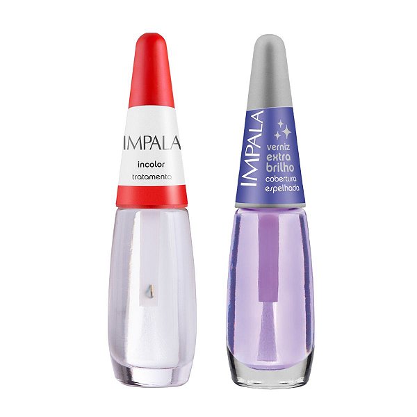 Kit Esmalte Impala Base + Extra Brilho 7,5ml