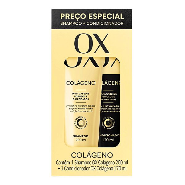 Kit Ox Colágeno Shampoo e Condicionador