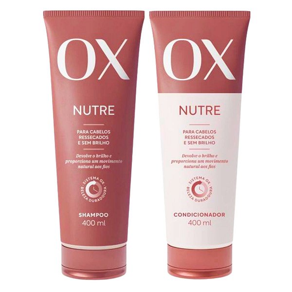 Kit Ox Nutre: Shampoo, Condicionador 200ml, Máscara e Óleo