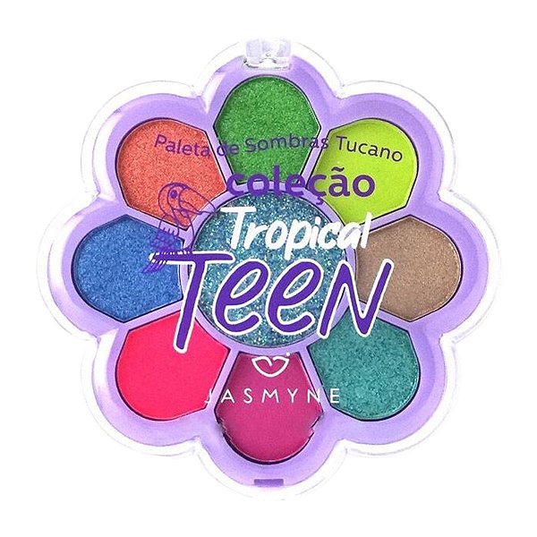 Paleta de Sombras Jasmyne Tropical Teen Tucano B 10g
