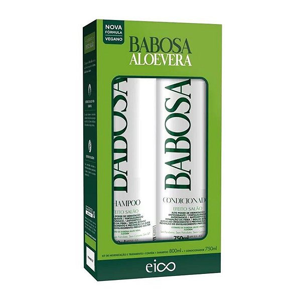 Kit Tratamento Eico Babosa Aloe Vera 750ml C/2