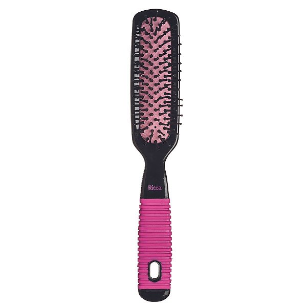 Escova Reta Ricca Black & Pink Cód.2410