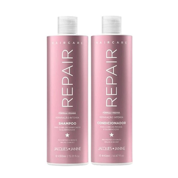 Shampoo + Condicionador Jacques Janine Hair Care Repair 440ml