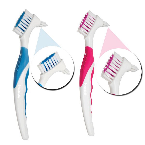 Kit Escova Dental Denture Kess Belliz C/2