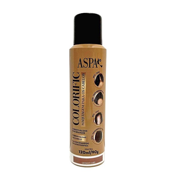 Maquiagem Para Cabelo Colorific Castanho Claro 120ml