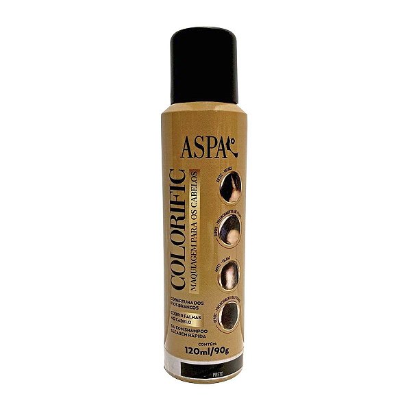 Maquiagem Para Cabelo Colorific Preto 120ml