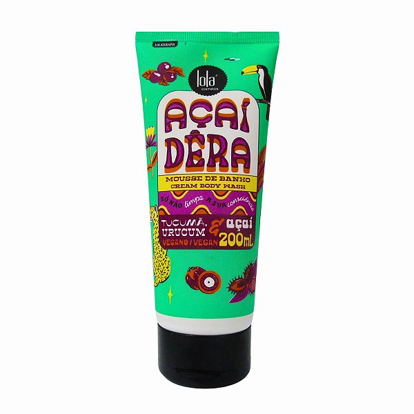 Mousse de Banho Lola Açai Dêra Cream Body Wash 200ml