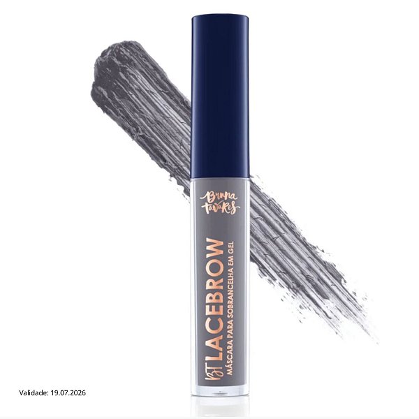 Máscara Para Sobrancelhas em Gel Bruna Tavares Bt Lacebrow Grey 2,5g Validade 19.07.2026