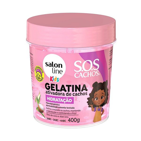 Gelatina Ativadora de Cachos Salon Line Kids Sos Cachos Hidratação 400g