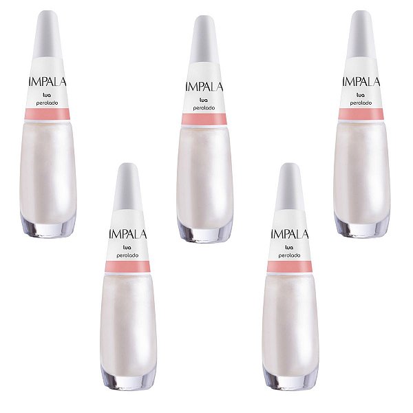 Kit Esmalte Perolado Impala Lua 7,5ml C/5