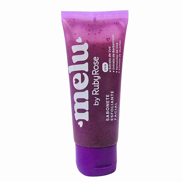 Sabonete Esfoliante Facial Melu By Ruby Rose Uva 75g