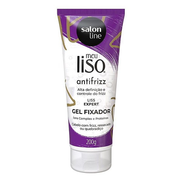 Gel Fixador Salon Line Meu Liso Antifrizz 200g
