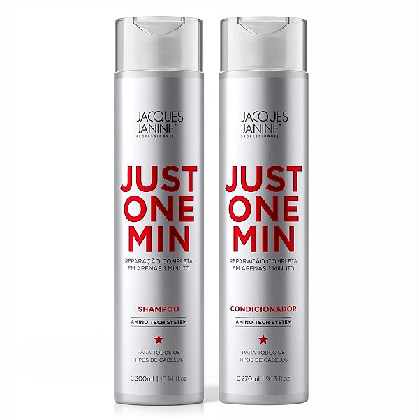 Kit Jacques Janine Just One Min: Shampoo e Condicionador 270ml