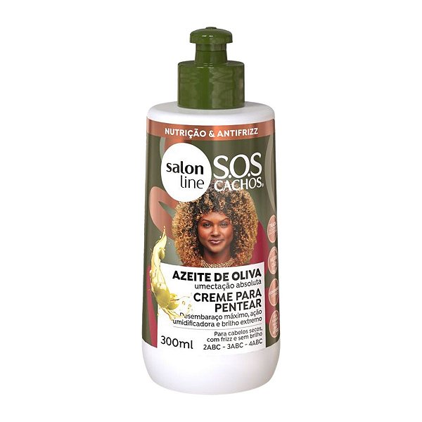 Creme Para Pentear Salon Line Sos Cachos Azeite de Oliva 300ml