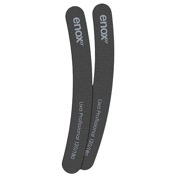 Lixa Profissional Enox Granulação Grossa 120/180 Banana C/2 Cód.1737