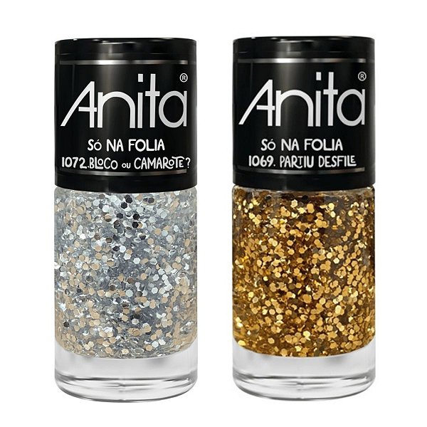 Kit Esmalte Anita Só Na Folia 10ml C/2
