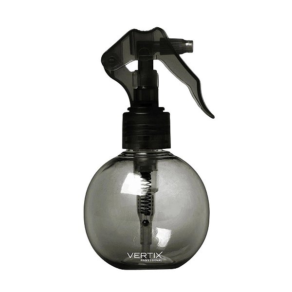 Borrifador Plástico Vertix Bola Salon Spray Preto 150ml Cód.3022