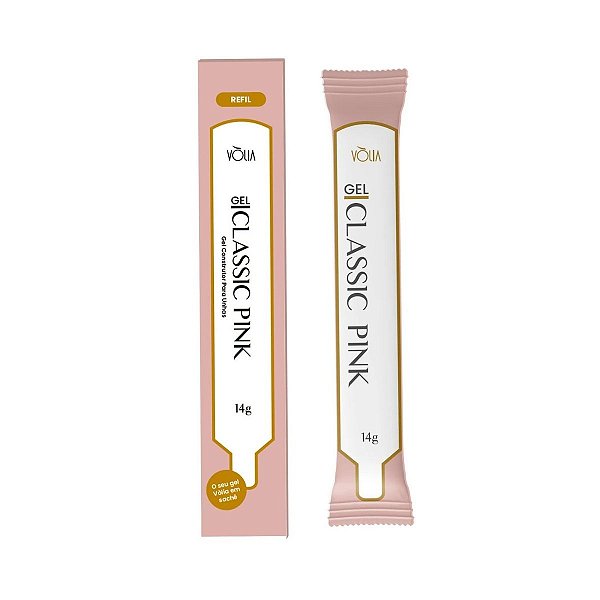 Refil Gel Construtor Para Unhas Vólia Classic Pink 14g