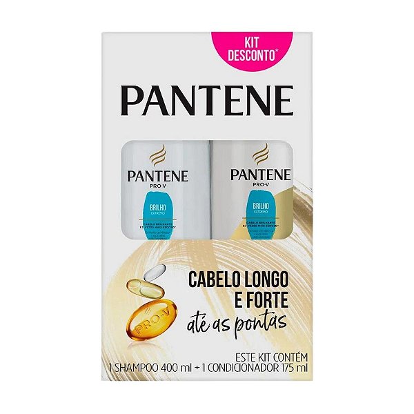Shampoo + Condicionador Pantene Pro-V Brilho Extremo 175ml