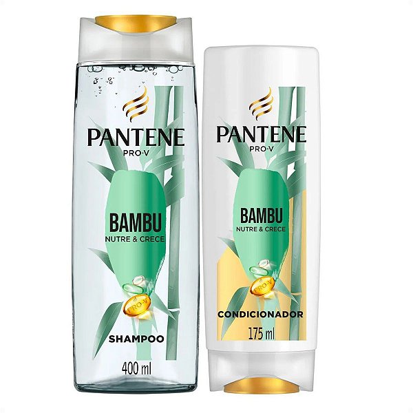 Kit Pantene Pro-V Bambu: Shampoo 400ml e Condicionador 175ml