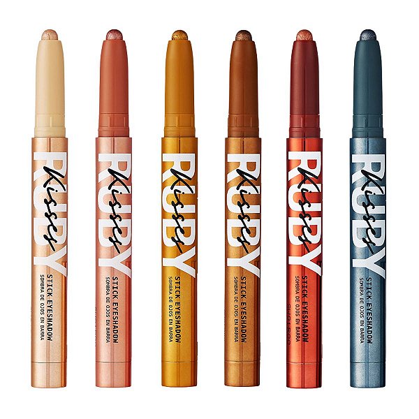 Kit Sombra Para Olhos em Barra Ruby Kisses Stick Eyeshadow 1,4g C/6