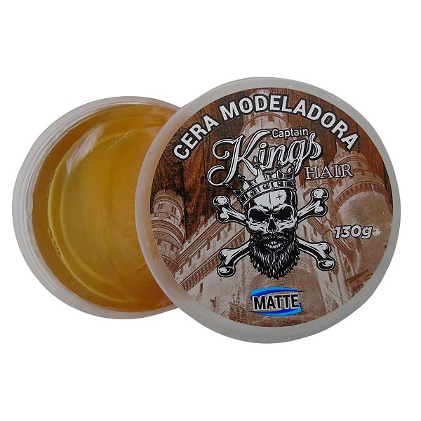 Cera Modeladora Captain Hair Kings Matte 130g