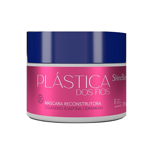 Máscara Reconstrutora Shine Blue Plástica dos Fios 315g