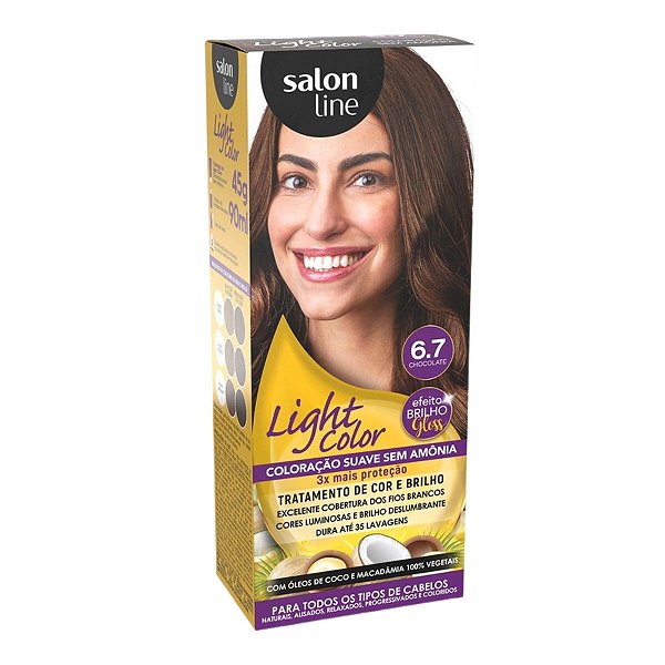 Coloração Suave Salon Line Light Color 6.7 Chocolate