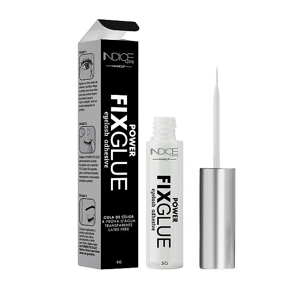 Cola de Cílios Incolor Indice Tokyo Power Fix Glue Eyelash Adhesive 5g