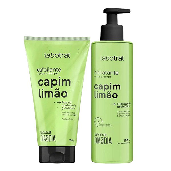 Esfoliante + Hidratante Rosto e Corpo Labotrat Capim Limão