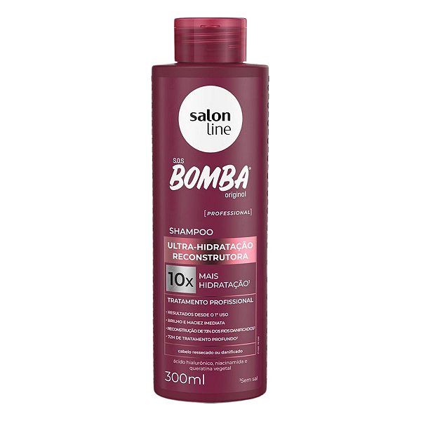 Shampoo Salon Line Sos Bomba Ultra-Hidratação Reconstrutora 300ml