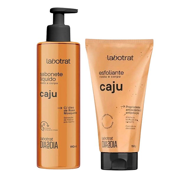 Sabonete Líquido + Esfoliante Rosto e Corpo Labotrat Caju