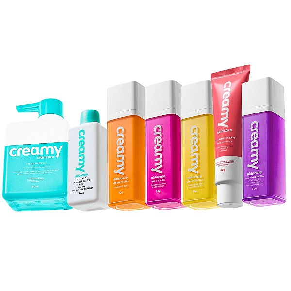 Kit Creamy Skincare Para Pele Oleosa Com 7