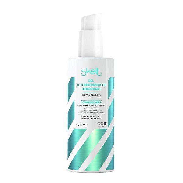 Gel Autobronzeador Hidratante Skelt Bronzeado Médio 120ml