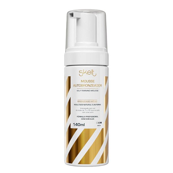 Mousse Autobronzeador Skelt Bronzeado Médio 140ml
