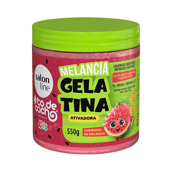 Gelatina Ativadora Salon Line Kids #todecacho Melancia 550g