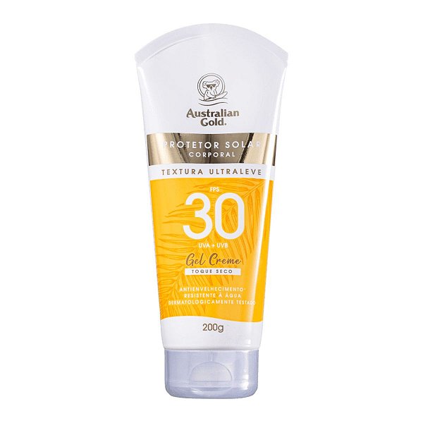 Protetor Solar Corporal Australian Gold Gel Creme Fps 30 200g
