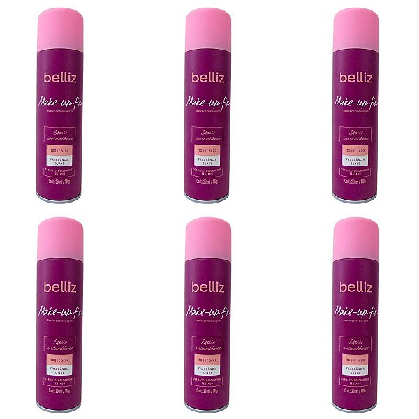 Kit Fixador de Maquiagem Belliz Make-up Fix 250ml C/6