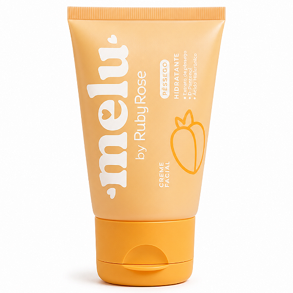 Creme Facial Melu By Ruby Rose Hidratante Pêssego 40g