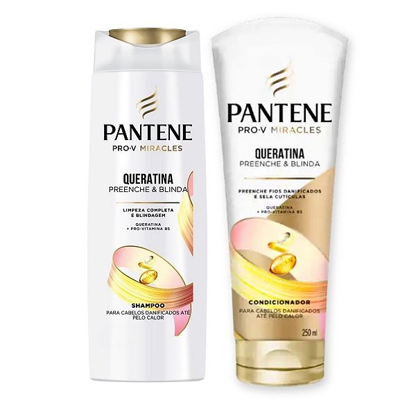 Shampoo + Condicionador Pantene Pro-v Queratina 250ml