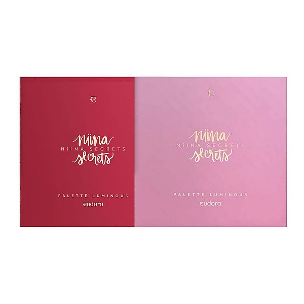Kit Paleta Multifuncional Eudora Niina Secrets Luminous 1 e 2