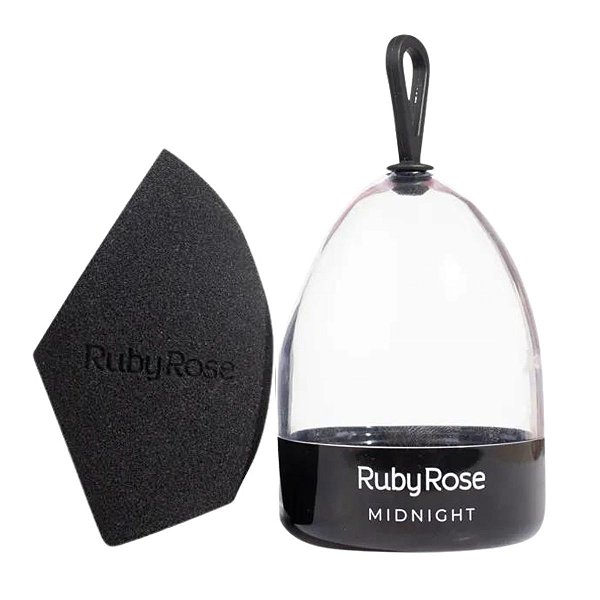 Esponja Para Maquiagem Ruby Rose Midnight Preta 7,05g