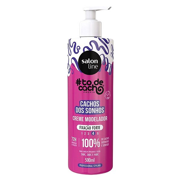 Creme Modelador Salon Line #todecacho Cachos dos Sonhos Fixação Forte 500ml