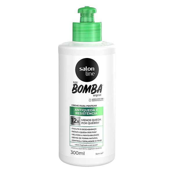 Creme para Pentear Salon Line Sos Bomba Antiqueda e Resistência 300ml