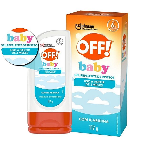 Gel Repelente de Insetos Johnson Off! Baby 117g