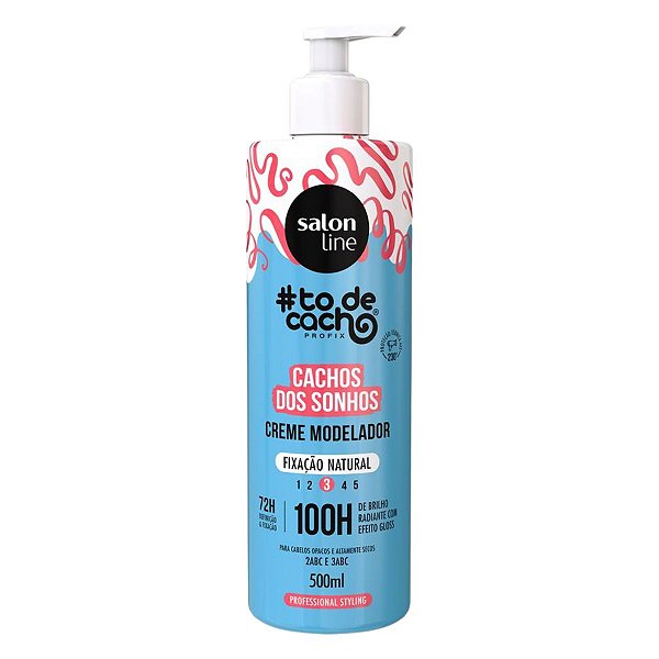 Creme Modelador Salon Line #todecacho Cachos dos Sonhos Fixação Natural 500ml