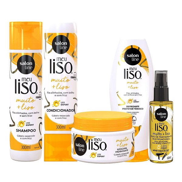 Kit Salon Line Meu Liso Muito + Liso Com 5