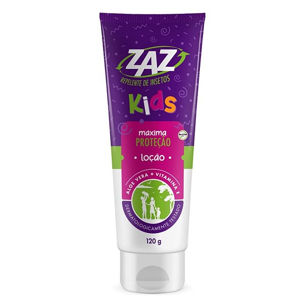 Loção Repelente de Insetos Dahuer Zaz Kids Maxima Proteção 120g
