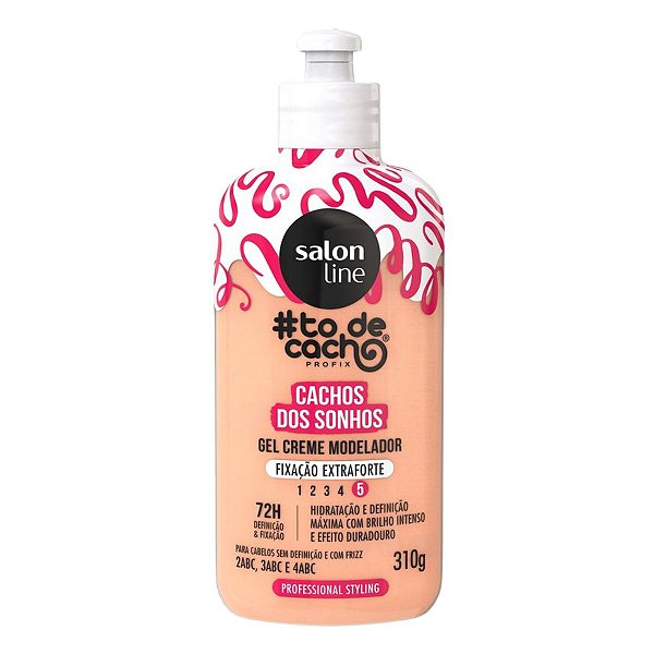 Gel Creme Modelador Salon Line #todecacho Cachos dos Sonhos Fixação Extraforte 310g