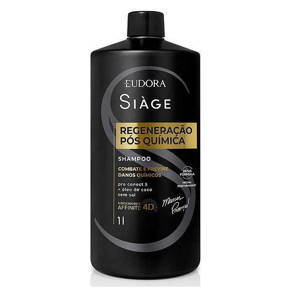 Shampoo Eudora Siáge Regeneração Pós Química 1l